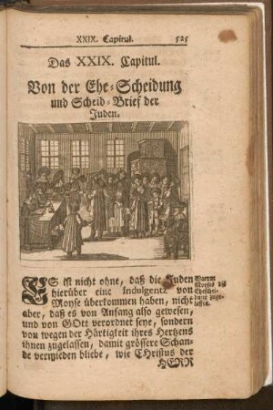 Das XXIX. Capitul. Von der Ehe-Scheidung und Scheid-Brief der Juden