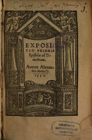 Expositio Prioris Epistolae ad Timotheum