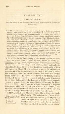 Chapter XVI. Political history