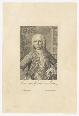 Bildnis des Johann Michael von Loen