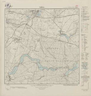 2761 (alte Nr.: 1333) Kallies, Meßtischblatt (4cm - Karte)