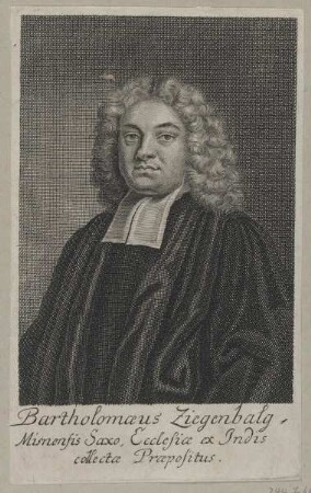 Bildnis des Bartholomaeus Ziegenbalg