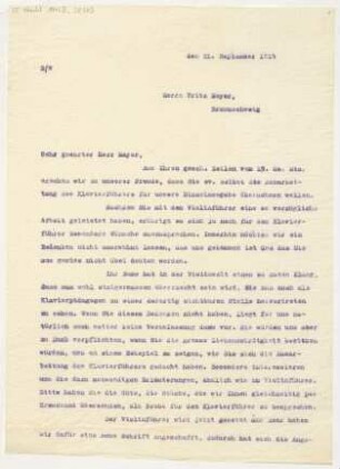 Brief an Fritz Meyer : 21.09.1914