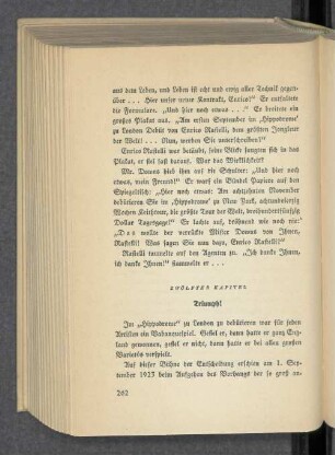 Zwölftes Kapitel Triumph!