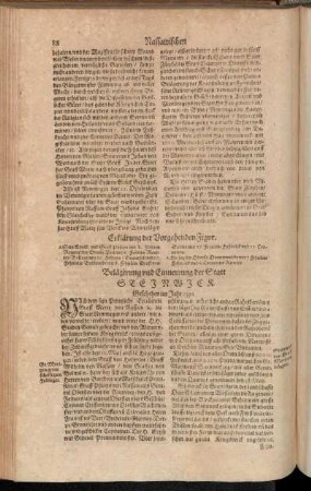 Belägerung und Einnemung der Statt Steinwick. Geschehen im Jahr 1592.