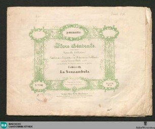 Fantaisie ou Potpourri sur des thèmes favoris de l'Opéra: La Sonnambula, musique de Bellini