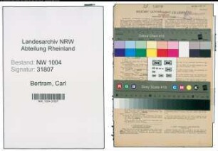 Entnazifizierung Carl Bertram , geb. 15.01.1885 (Gaertner)