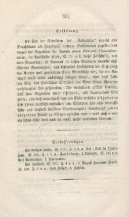 384 Erklärung