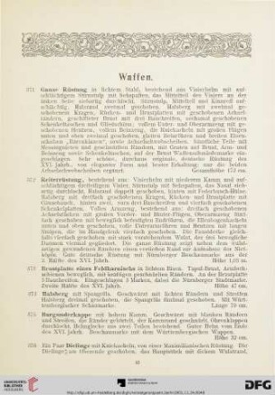 Waffen (Nr. 371-425)