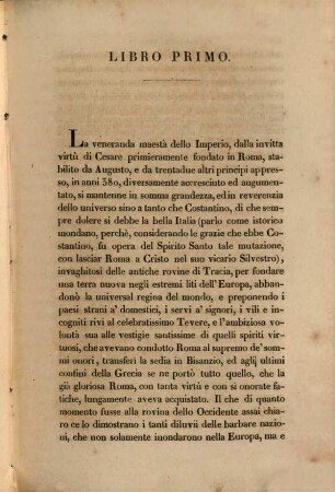 Storia dell'Europa dal DCCC al DCCCXIII, 1