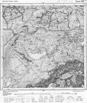 878 Eibsee Topographische Karte von Bayern 1:25.000 [Positionsblätter]