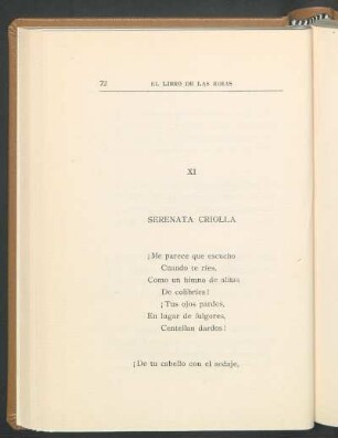 XI Serenata criolla