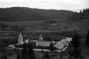 Putna: Kloster, Gesamtansicht von oben