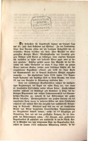 Jahresbericht über die Heilanstalt für Augenkranke, unter dem Protektorate .... 1853 (1854) = Jg. 32