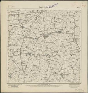 Meßtischblatt 921 : Hohenkirchen, 1893 : Hohenkirchen. - Aufn. 1891. - 1:25000. - [Berlin]: Reichsamt für Landesaufnahme, 1893. - 1 Kt.