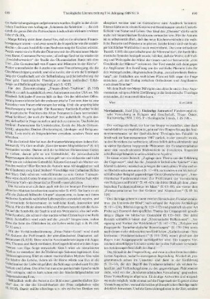690-691 [Rezension] Eindeutige Antworten?