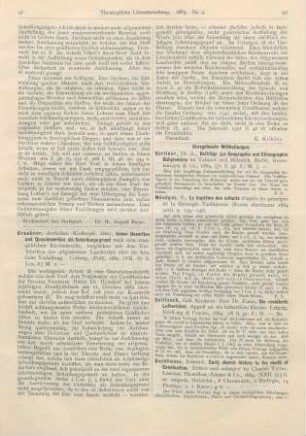 97-98 [Rezension] Graebner, Otto, Ueber Desertion und Qasidesertion als Scheidungsgrund nach dem evangelischen Kirchenrecht, verglichen mit den Vorschriften des allgemeinen Landrechts über die bösliche Verlassung
