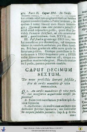 Caput XVI – XVII