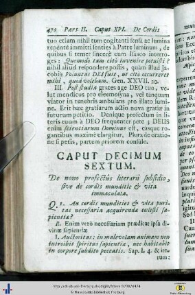Caput XVI – XVII