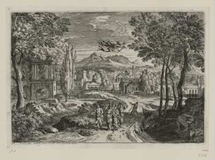 Töchter des Cécrops, Blatt 6 der Folge "Horizontale Landschaften"