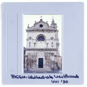 Foggia, Kathedrale : Westfassade