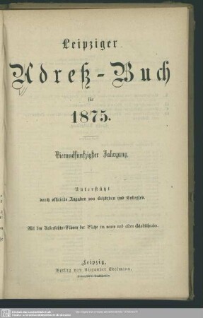 54.1875: Leipziger Adreß-Buch