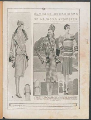 Últimas creaciones de la moda femenina - [Ilustración]