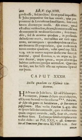 Caput XXXII. - Caput XXXIII.