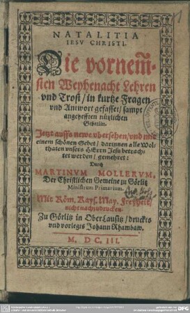 Natalitia Jesu Christi