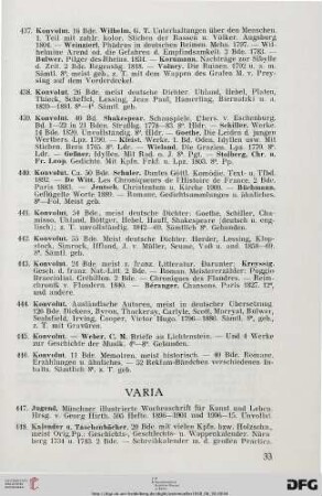 Varia (Nr. 447-469)