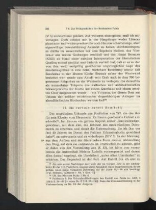 II. Die cartula sancti Bonifatii