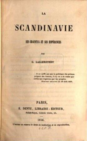La Scandinavie, ses craintes et ses espérances