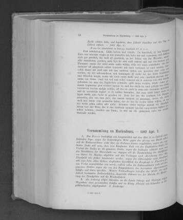 Versammlung zu Marienburg. - 1402 Apr. 2.