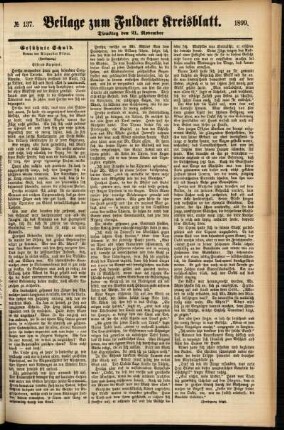Zweite Ausgabe vom Dienstag, den 21. November 1899.