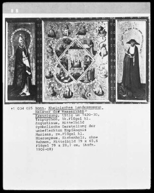 Marienaltärchen mit Heiligenfiguren —