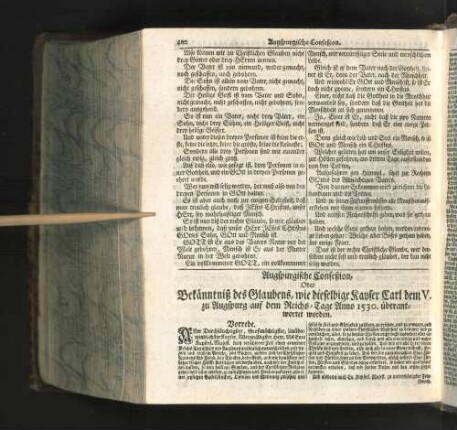 Augspurgische Conseßion, ...