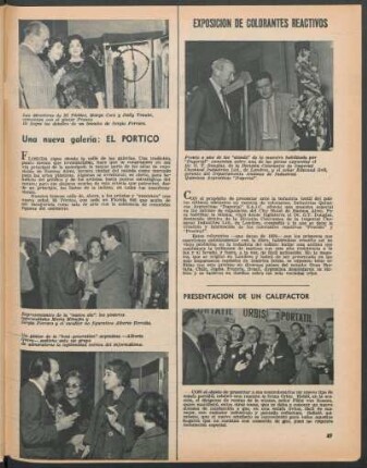 Exposición de colorantes reactivos - Presentación de un calefactor