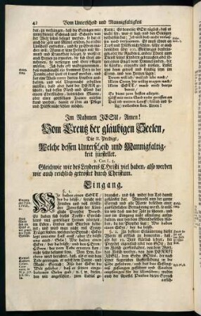 42-64, Die II. Predigt, Welche dessen Unterscheid und Mannigfaltigkeit fürstellet.