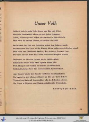 Unser Volk.
