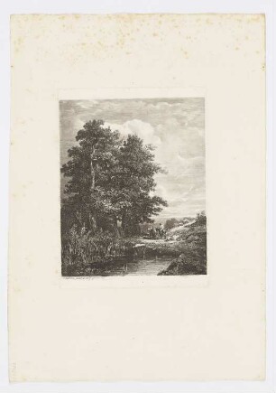 Landschaft mit zwei Reitern, aus: "Radierversuche II"