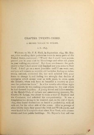 A Biography of William Cullen Bryant with Extracts from his Private Correspondence : In 2 Volumes, 2