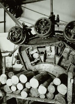 Holzschliffmaschine, Holzschleiferei Karl Wenzel, Weigmannsdorf-Müdisdorf, 1908