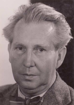 Porträt Erich Arendt : Porträt Erich Arendt (1903-1984; Lyriker, Übersetzer). Fotografie 1956. Dresden: Deutsche Fotothek