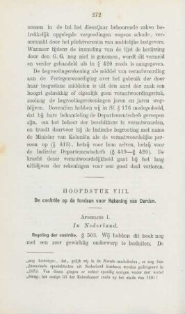 Hoofdstuk VIII. De contrôle op de fondsen voor rekening van derden