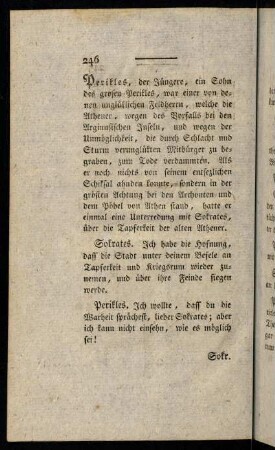 246-260, Perikles, der Jüngere, ein Sohn des großen Perikles, ...