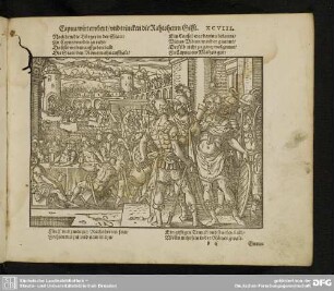 Capua wirt erobert/und trincken die Rahtsherrn Gifft. XCVIII.