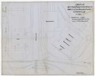 Lageplan der 2.Kabelhauptverbindung zw. Werk I u. II, Blatt 2