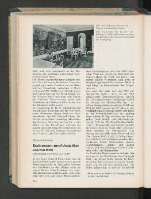 Ergänzungen zum Aufsatz über Joachim Mähl