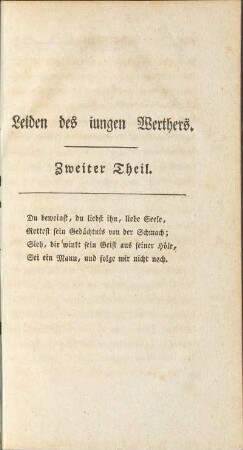 Leiden des jungen Werthers. Zweiter Theil