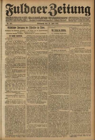 Ausgabe vom Mittwoch, den 21. Juli 1915.